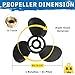 MiBarco 14 1/4 x 21 |48-832832A45 Upgrade Aluminum Outboard Boat Propeller for Mercury135-300HP Mercruiser Alpha Bravo ONE 14.25 diax 21 Pitch 15 Spline Tooth Interchangeable Hub Kits Included RH