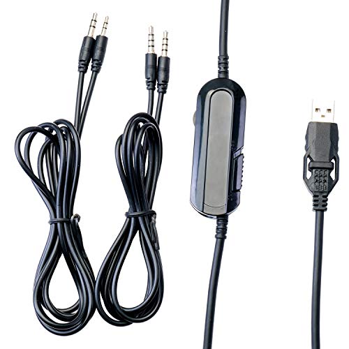 Cuffie Gaming H420 - Cuffie da giocatore dotate di microfono Flessibile, con Controllo del volume, cancellazione rumore esterno, colori LED. Adatte per PC e console. - Cuffia gaming - Immagine 6