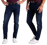 westAce Men’s Slim-Fit Stretch Cotton Denim Jeans - Western Casual Wear, Comfort Straight Full Pants with Flex Waistband, Stylish 5-Pocket Design 28W-40W (Indigo Blue, 36 Waist x 30 Length)