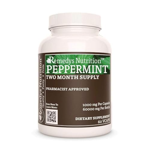Remedy’s Nutrition Peppermint Leaf | 1,000 mg, 60 Vegan Capsules
