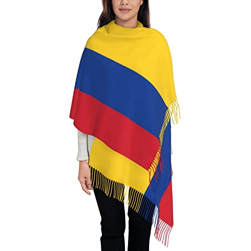 Colombian Flag Blanket Scarf Shawls Wrap Accessories for Women3