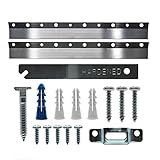 French Cleat Security Hanging Kit 10 Inch - 2 Pairs - Supports 50 lbs - Picture Hanging Hardware...