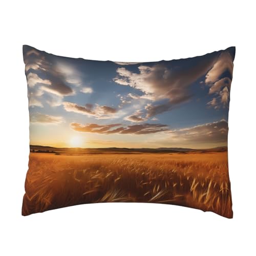 WBQLSL Funda de almohada estampada de mijo, 40,6 x 50,8 cm, para cojines de sofá, decoración del hogar y dormitorio