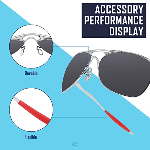 Image of SAUCER Replacement Nose Pieces Pads & Earsocks Temple Sleeve Rubber Kit for Oakley Crosshair New 2012 OO4060 Sunglass