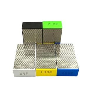 Yuejizhe Lot de 5 blocs de ponçage diamantés pour poncer le marbre, le carrelage, la pierre, la céramique, le verre