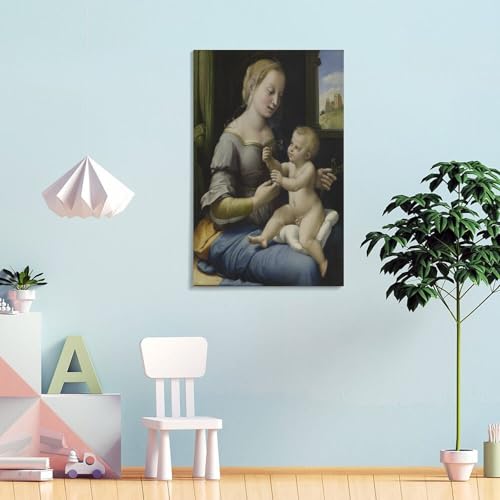 Tableau Raphaël Madonna in Pink déco moderne 60x90 cm