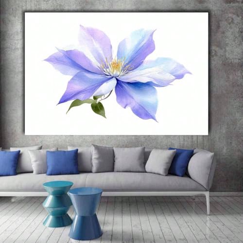 Tableau sur toile fleurs 60x108cm pour illuminer un mur sombre sans cadre