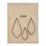 CHZIMADE Scrapbook Embossing Wooden Die Cutting Leather Mold for DIY Art Crafts Fabric Aceessory Earring Jewelry Making and Home Decoration