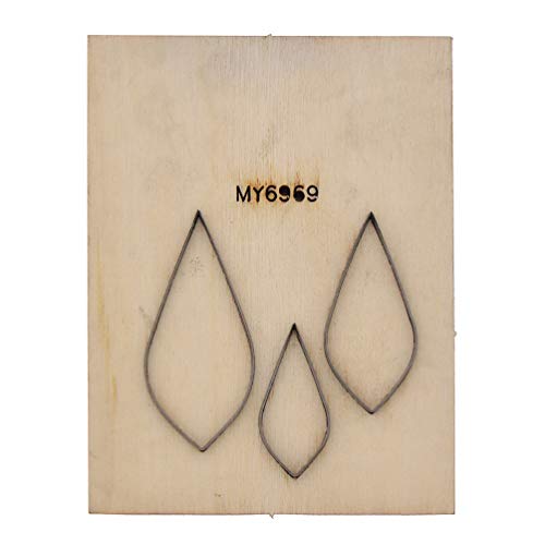 CHZIMADE Scrapbook Embossing Wooden Die Cutting Leather Mold for DIY Art Crafts Fabric Aceessory Earring Jewelry Making and Home Decoration