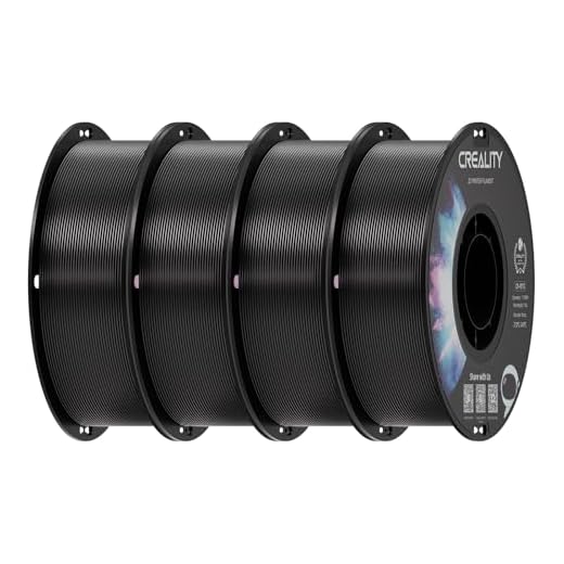 Creality PETG Filament 1.75 Black 4 kg, 3D Printer Filament, Excellent Toughness High Precision, Odorless Non-Toxic Moistureproof, 4 Pack(8.8 lbs) (White 4-Pack)