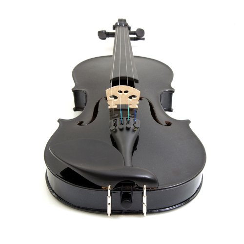 Mendini 16-Inch Ma-Black Solid Wood Viola With Case, Bow, Rosin, Bridge And Strings #TOP3