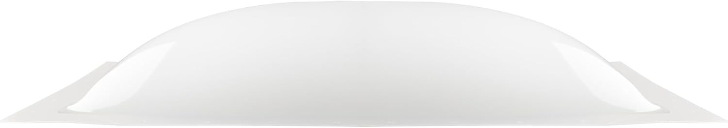 RecPro RV Skylight Cover Bubble | Impact-Resistant Rectangular Exterior Dome (White, 14" x 30")