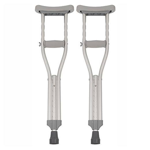 Kid-Friendly Adjustable Aluminum Crutches