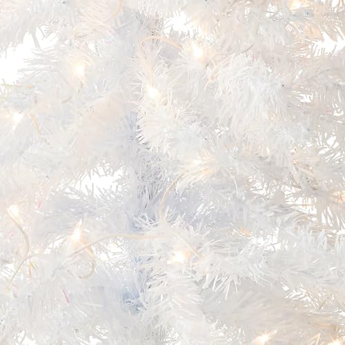 National Tree Company 4 ft Pre-Lit Mini Artificial Christmas Tree, White Iridescent Tinsel, 70 Clear Lights, 110 Tips, Includes Stand by National Tree Company - Image 2