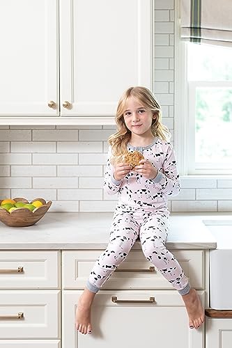 Mud Pie Girls Kids Cow Pajama Set3