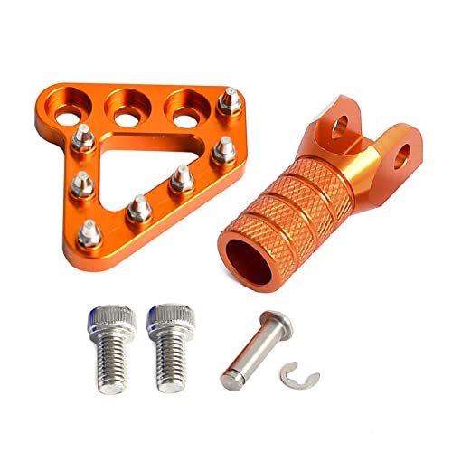 DShanLa Für K.T.M 690 950 990 SMC Enduro Duke Adventure Supermotor Hintere Bremspedal Stufen Gang Schalthebel TIPP für K.T.M 125-530. Dirt Bikes. DShanLa (Color : Orange)