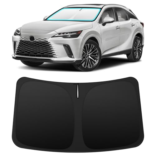 Image of INSAUTO Custom Fit Windshield Sun Shade for Lexus RX 2023-2026 | Foldable Front Window Sunshade Car Accessories, UV & Heat Reflector, Keeps Interior Cool, Includes Storage Bag