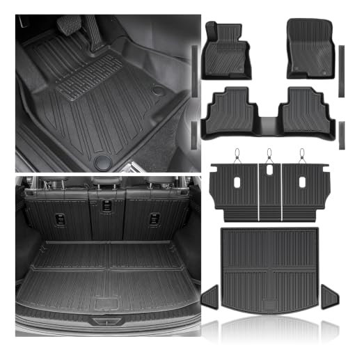 JOULARISE Floor Mats Set for 2017-2025 Mazda CX-5 All Weather TPE Backrest Mat Trunk Mat Cargo Liner Door Sill Guards Accessories for CX5 (for Mazda CX-5 | 2017-2025)
