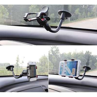 Suporte Veicular Universal para Celulares GPS Haste flexível Ventosa