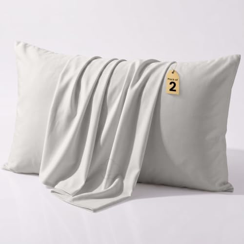 COTTON STICH™ 12x16 Toddler Pillowcase Set of-2 Hidden Zipper-Silver Grey
