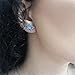 FANCIME Sterling Silver Butterfly Earrings Created Blue Opal Stud Earrings Gemstone Dainty Fine Jewelry for Women