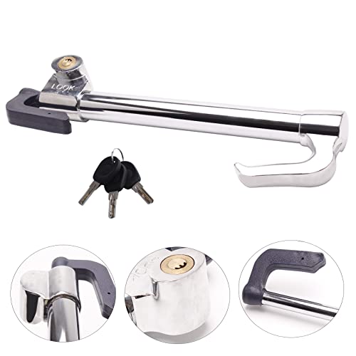 Steering Wheel Brake Lock Anti-Theft Device,Farbin Vehicle Security Device, Anti-Theft Retractable Double Hook Car Clutch Pedal Lock,Antitheft Car Device,Applicable To Any Vehicle #TOP3