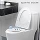 Sitzbad für Toilettensitz, Schwangere tägliche Betreuung Hygieneprodukte Postpartum-Toilettenbad ohne Kniebeugen, Reduziert Schmerzen, Auslaufsicher, Wassermassage, Faltbares Sitzbad mit Spülung(Grün)