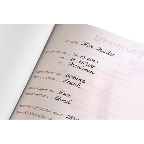 Hama Babyalbum Baby Feel (Fotoalbum mit 60 Seiten für 300 Fotos, Fotobuch für Kinderfotos, Album Format 29 x 32 cm) Sand – Ansicht 4
