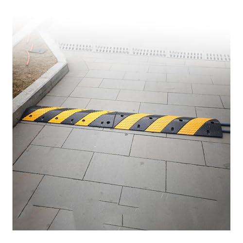 Portable Speed Bump with 1 Cable Channel Wear Resistant Driveway