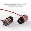 Soundmagic E10C In-Ear Isolating Earphones with Mic, High-Performance Sound, Deep Bass, Noise Isolation, Durable Metal Build, Compatible with iPhone, Android, PC, & Tablet - Black/Red #4