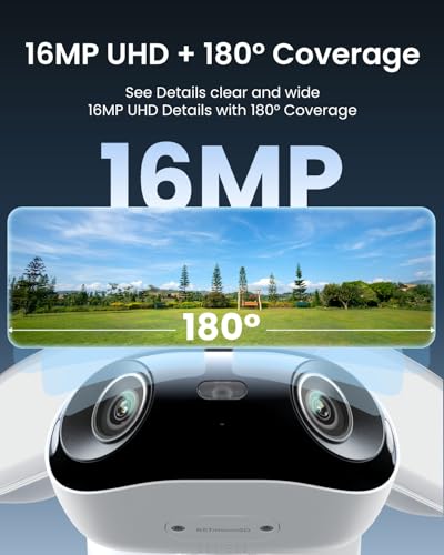 Reolink Elite Pro Floodlight PoE, 16MP dubbele lens 180°, 2800 lumen verlichting, volledige kleur & infrarood nachtzicht, slimme detectie, 24/7 opname met bewegingsvolging - Afbeelding 3