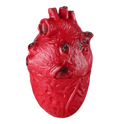 DECHOUS Heart Prop, 1Pc Halloween Fake Heart Realistic Prop, Life Size Body Organ Halloween Scary Body Decor for Haunted House Party