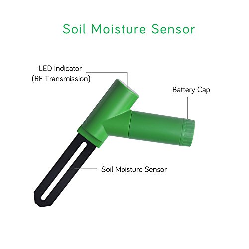 ECOWITT WH0291 Soil Moisture Tester Plant Soil Moisture Sensor Meter with Digital LCD Display for Garden Lawn Potted Plant Care Indoor Outdoor