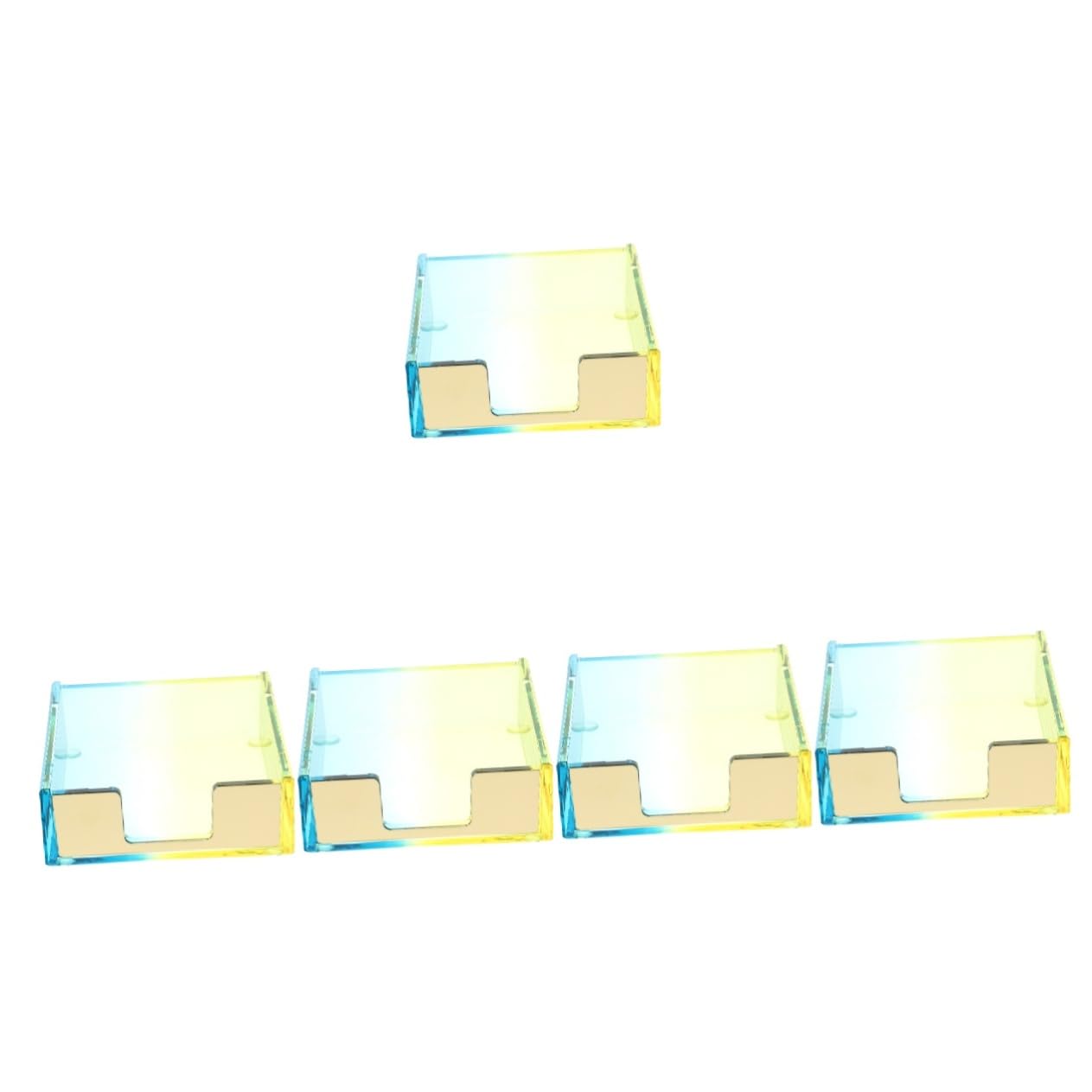 EXCEART 2 Pièces Boîte À Notes Support De Bureau Distributeur De Ruban Porte-Crayons Distributeur De Bloc-Notes De Bureau Conteneur De Papiers Mémo Porte-Papiers Mémo Distributeur De
