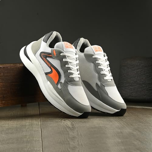 Image of ADISO Men's Stylish Mesh Sports Sneakers | Lightweight Casual Running Shoes