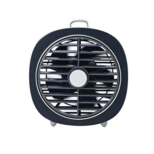 ZYElroy LED-Licht tragbaren Mini-Ventilator Starken Wind USB-Schreibtisch-Klimaanlagen-Ventilator Home Office Wiederaufladbare