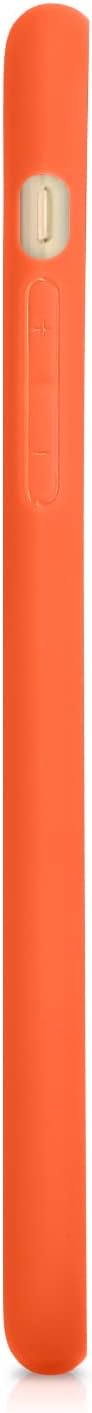 kwmobile Case Compatible with Apple iPhone 11 Pro Max Case - Soft Slim Protective TPU Silicone Cover - Neon Orange
