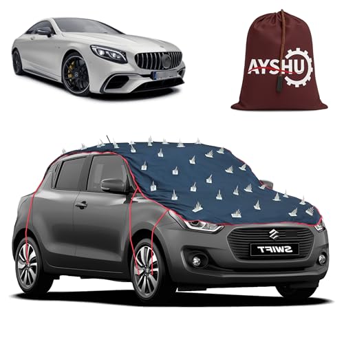 Image of AYSHU Water-Resistant Spike Car Cover for Mercedes Benz S Coupe - Protects from Dogs, Monkeys, Dust, Sunlight & UV - Full Roof Universal Fit