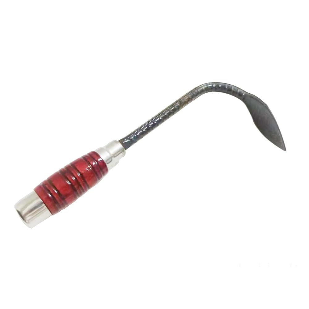 Weed Puller Tool Weeding Tool Garden， Hand Forged, Sturdy and Durable Ergonomically Designed for Digging, Edging & Planting ，Perfect for Small Gardening Jobs。