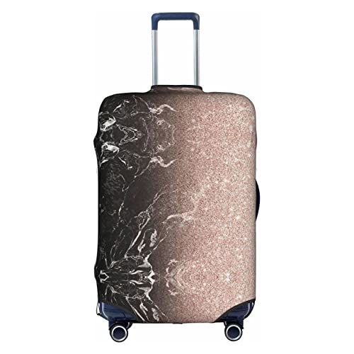 Housse de valise marbre extensible et lavable avec fermeture éclair cachée - 2