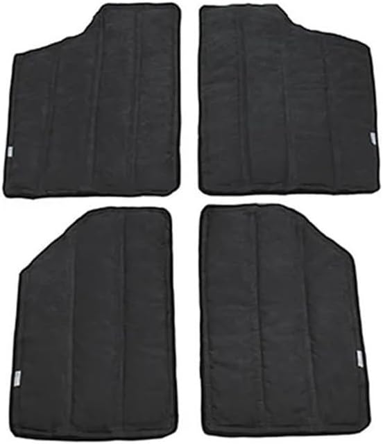 Heat Insulation Cotton Pad Compatible for Jeep Wrangler JK 2012-2017 Headliner Roof and Rear Window Insulation Kit 2 4 Doors(2 Door Black)