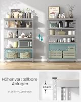 SONGMICS Schnelle Montage Schwerlastregal 2er Set, 5 Ablagen – Ansicht 4