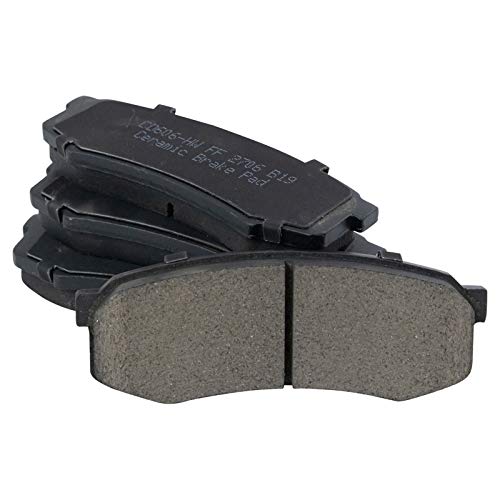 Image of TRQ Rear Brake Pad and Rotor Set Ceramic Rotors Calipers | For 2010-2020 Lexus GX460 2010-2018 Toyota 4Runner