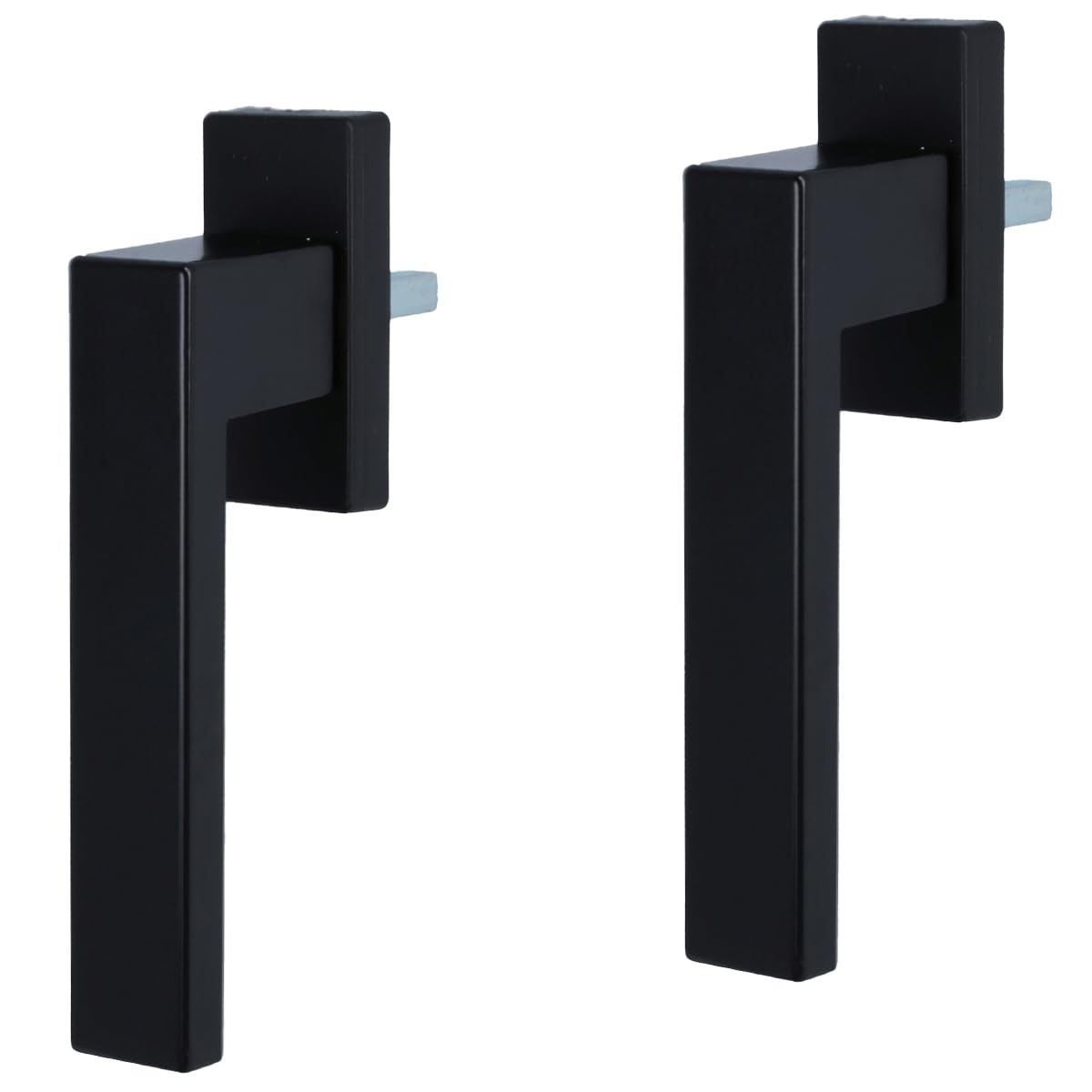 Set of 2 Black Window Handles Grid Olive in Black Window Olive Made of Metal 45° Grid Exclusive Design, Set of 2 - Black