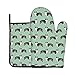 Bergers australiens Chien Menthe Aussie Dog Sweet Dogs Race de Chien Gants de Four Maniques résistantes à la Chaleur Mitaines de Four de Cuisine Gants de Cuisine Mitaines de Cuisson