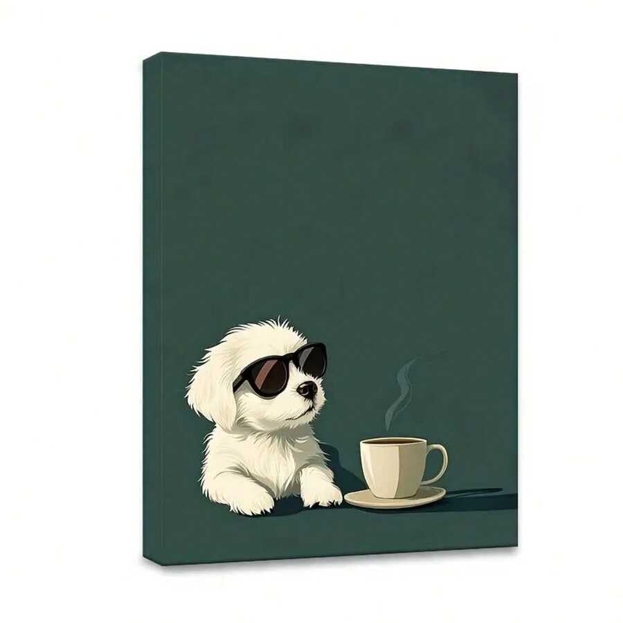 Peinture murale chiot XINBAO pour habiller un mur vide de salon 60x90