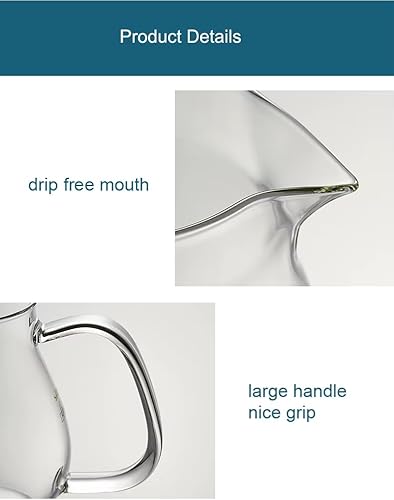 Miniatura 2 de Tetera de vidrio de 33.8 fl oz con infusor extraíble, hervidor de té seguro para estufa, juego de té de hojas sueltas y florecientes