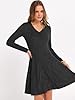 ANRABESS Women Long Sleeve Ribbed Knit Short Dress... #2