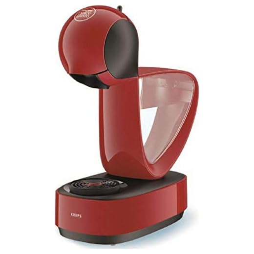 Krups YY3877FD Nescafé Dolce Gusto Infinissima kapslar för flera drycker, espresso, cappuccino, choklad, te, 15 bar, röd