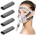 4 piezas Fundas de correa CPAP universal Evitar Rastros faciales CPAP mascara CPAP almohadillas de confort para correa, Gris